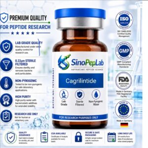 Cagrilintide research peptide vial for laboratory research | SinoPepLab